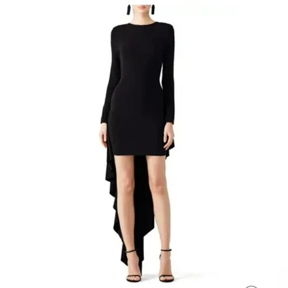 antonio berardi black dress ANTONIO BERARDI TIGHT KNIT STRETCH MAXI DRESS  Found And Vision